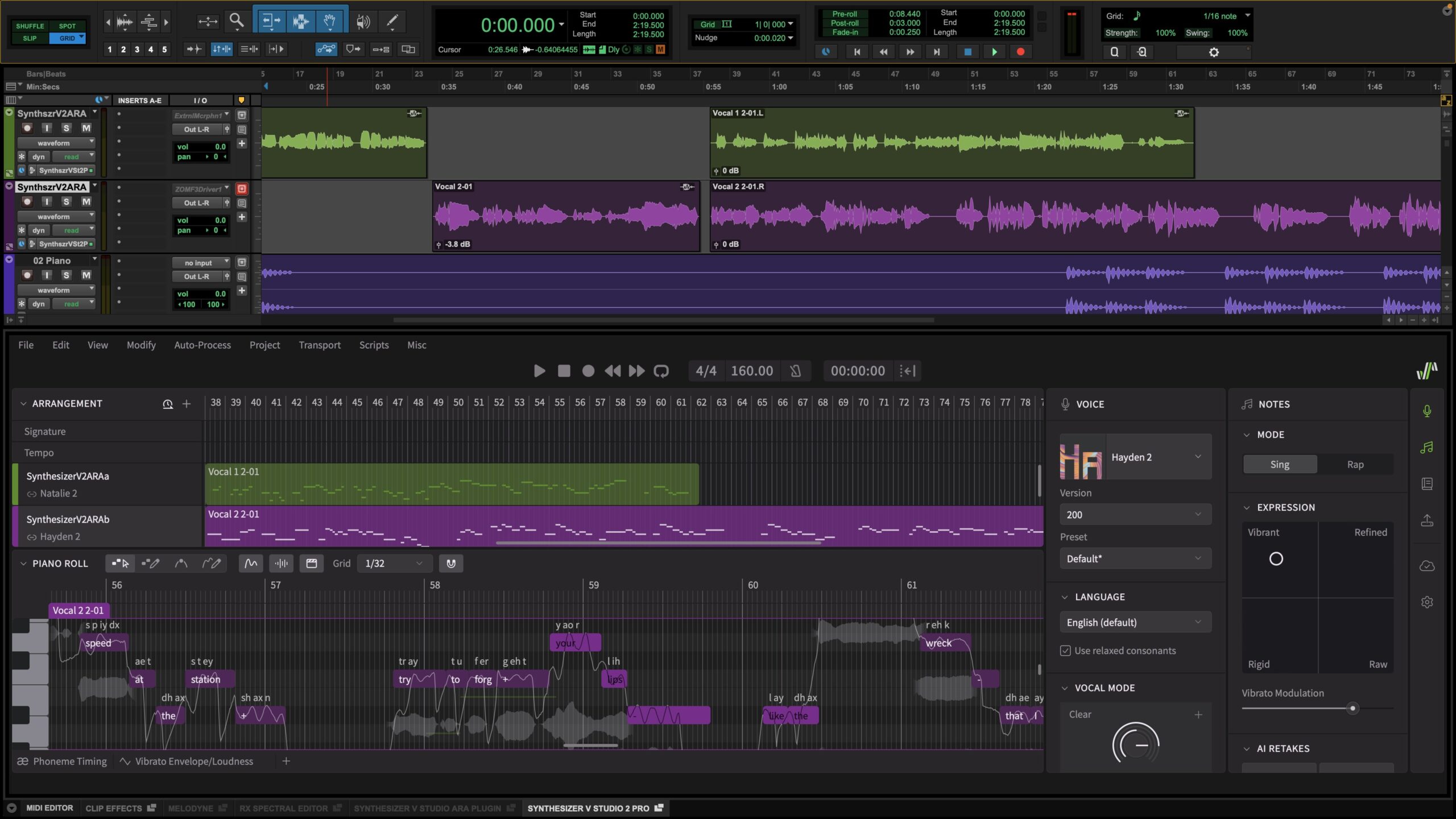 【本物保証】 Pro 2 Studio V Synthesizer 2.1.0: Tools Pro For Plugin ARA DTM・DAW